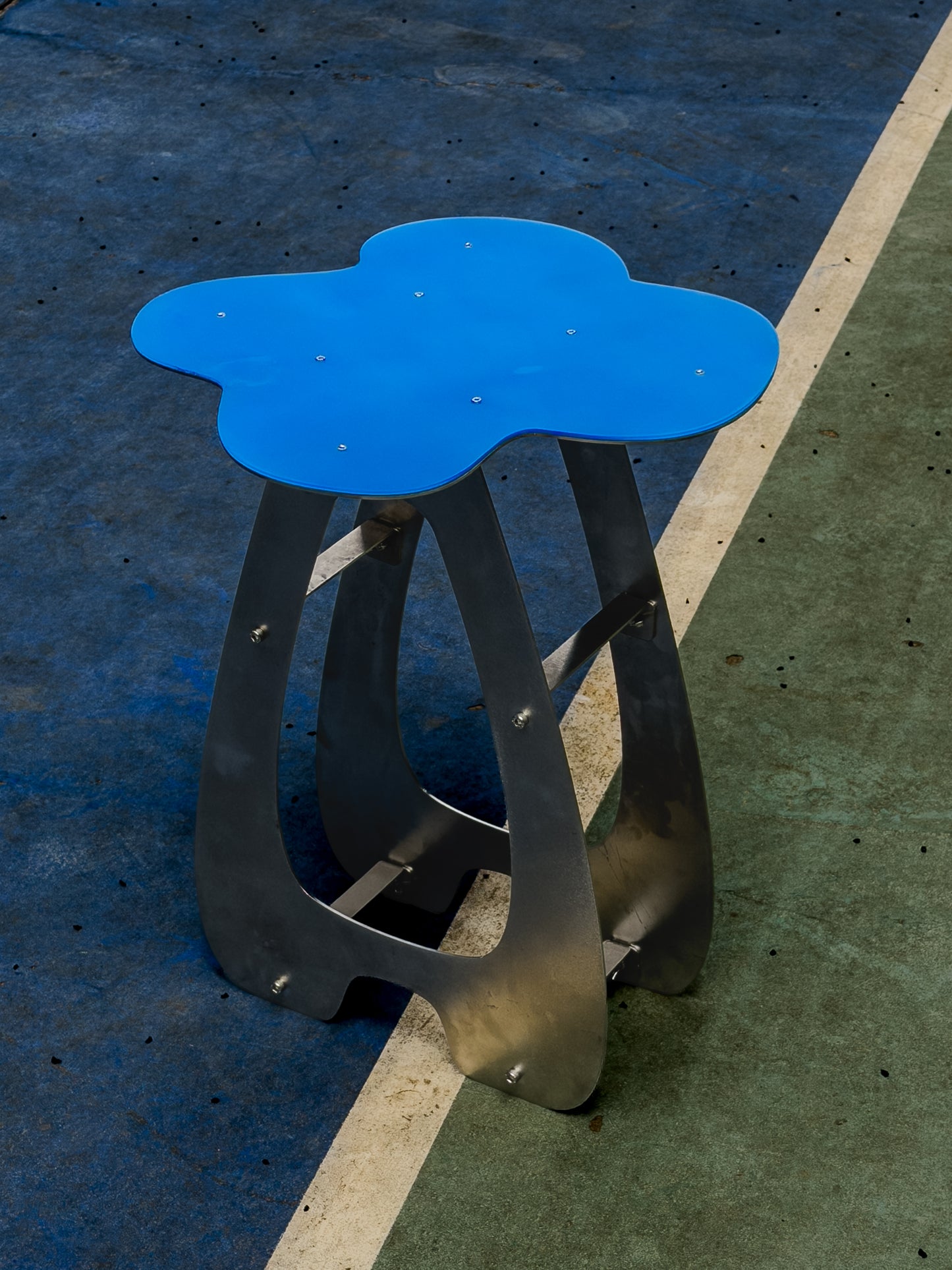 sāns side table - blue